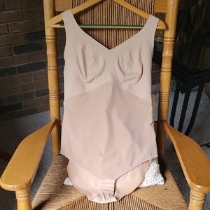 Honeylove LiftWear Tank Bodysuit beige, size 1X